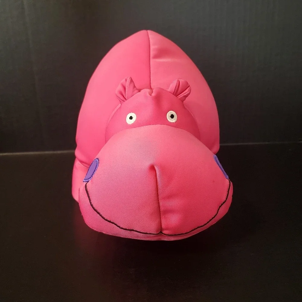 Wishpets Squeezhies‎ Pink Hippopotamus Microbead Stuffed Hippo 2013 RARE FIND